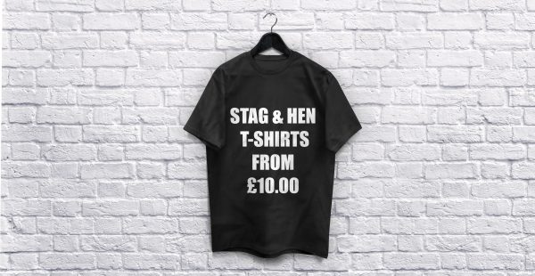 Stag & Hen Black T-Shirt