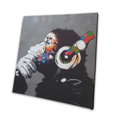 DJ Monkey canvas- 24x24