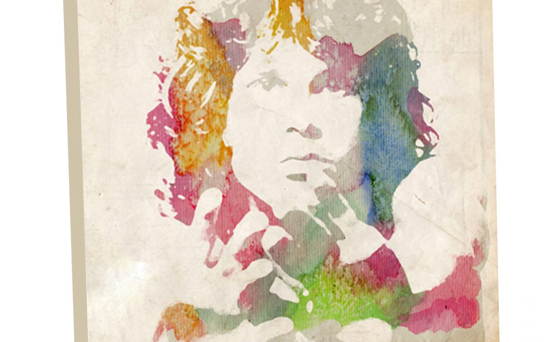 Jim Morrison The Doors – Canvas Print 24″ x 24″ Wall Art