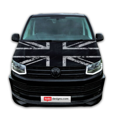 Bonnet wrap VW T4 T5 T6 black Union Jack