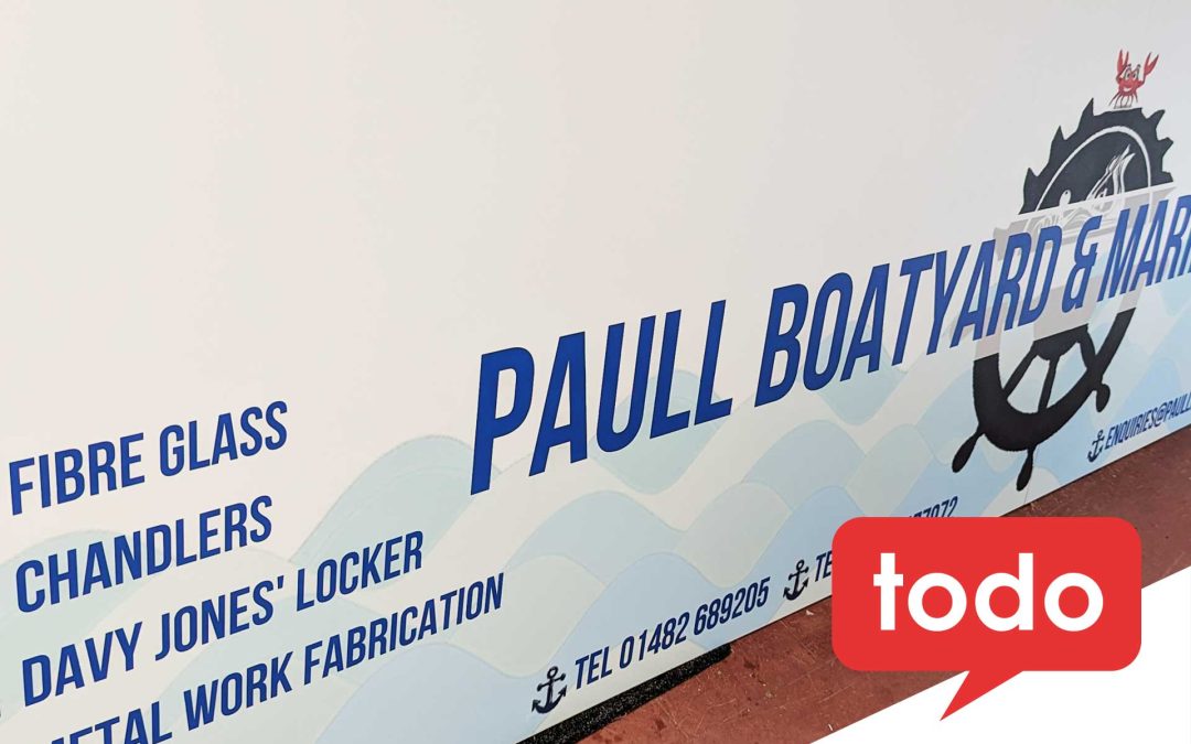 Custom Made Signs: A Todo Designs Success Story with Paull Boatyard